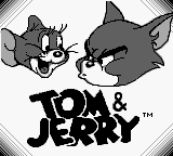 Tom & Jerry title screen for GameBoy